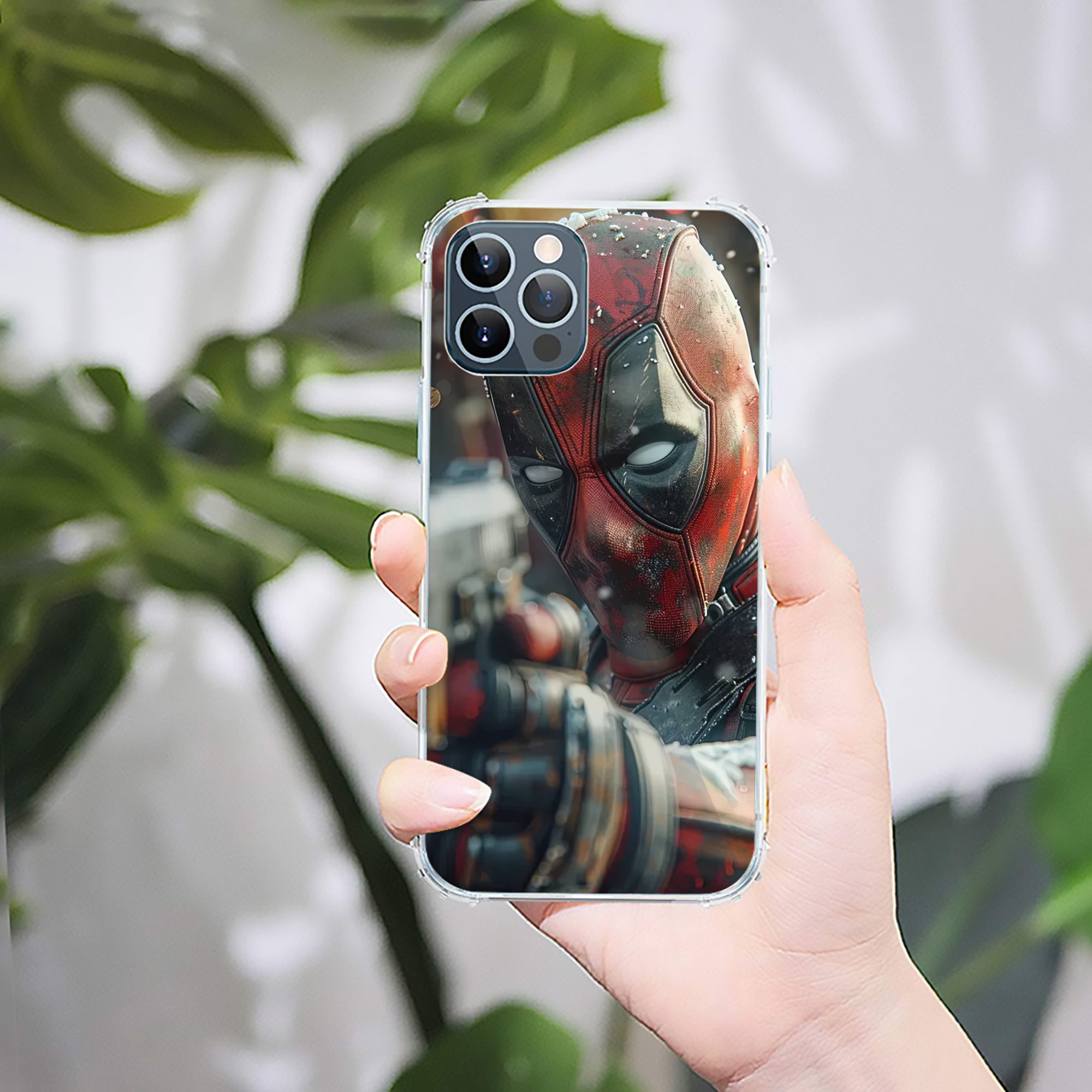（画像用） Deadpool デッドプール 【iPhone 12シリーズ対応】透明スマホケース（クリアソフトケース）